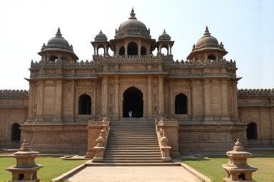 Ancient fort or palace location in Rajasthan with intricate architecture